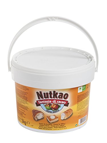 Nutkao crema bianca weiße Creme Schokolade 3Kg Brotaufstrich Aufstrich von Nutkao