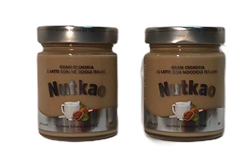 Nutkao gran cremeria 2x350g. tolle Molkereimilchcreme und streichfähige italienische Haselnusscreme von Nutkao
