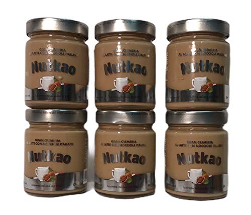 Nutkao gran cremeria 6x350g. Milch- und Haselnusscreme, hochwertiger italienischer Haselnussaufstrich Nutkao gran cremeria 6x350g. Milch- und Haselnusscreme, hochwertiger italienischer Haselnussaufstrich von Nutkao