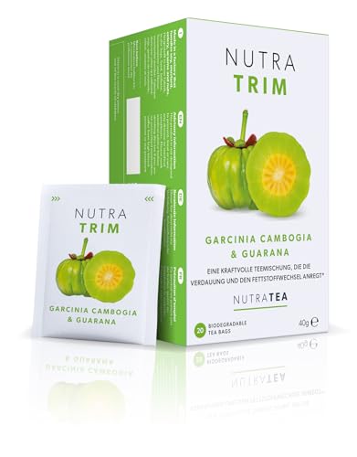 Nutra Tea NUTRATRIM, Detox Tee zum Abnehmen, Stoffwechseltee unterstützt den Stoffwechsel & die Kontrolle des Blutzuckerspiegels, 40 wiederverwendbare Teebeutel, Kräutertee mit Grüntee & Fenchel von Nutra Tea