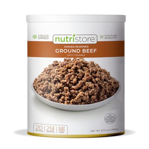 Nutristore Freeze Dried Ground Beef | Premium Quality Meat | USDA Inspected | Delicious Taste | Perfect for Camping | Survival Food Nutristore Freeze Dried Ground Beef | Premium Quality Meat | USDA Inspected | Delicious Taste | Perfect for Camping | Survival Food von Nutristore