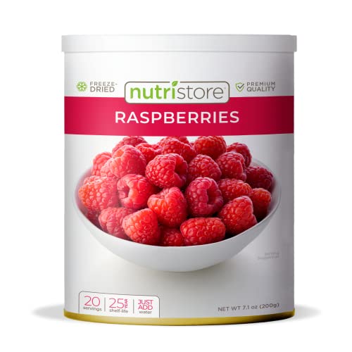 Nutristore Gefriergetrocknete Himbeeren, 100 % natürliche, gesunde Obst-Snacks, Premium-Qualität und knuspriger, frischer Geschmack, Notfall-Überlebensnahrungsmittel, #10 Dosen, 20 Portionen, 25 Jahre Nutristore Gefriergetrocknete Himbeeren, 100 % natürliche, gesunde Obst-Snacks, Premium-Qualität und knuspriger, frischer Geschmack, Notfall-Überlebensnahrungsmittel, #10 Dosen, 20 Portionen, 25 Jahre von Nutristore