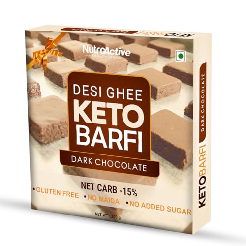Keto Chocolate Hazelnut Barfi Gift Pack - Indian Sweets 200gm (7.05 OZ) von NutroActive