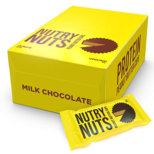 Nutry Nuts Milchschokolade Erdnussbutter Becher 12x42g Original von Nutry Nuts