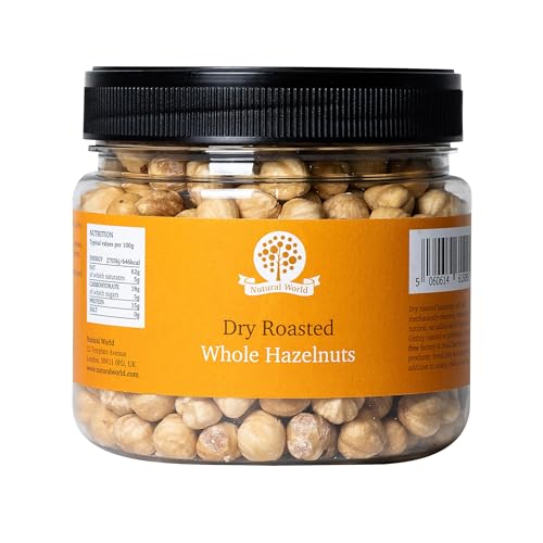Nutural World - Trocken geröstete ganze Haselnüsse – ungesalzen (500g) - Great Taste Award Gewinner von Nutural World