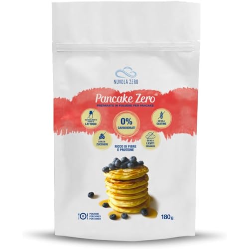 Nuvola Zero – Backmischung für Pancake, 180 g x 6 Protein-Pancake, Kohlenhydratfrei, Glutenfrei, Laktosefrei, Zuckerfrei, ohne Hefe, Hergestellt in Italien Nuvola Zero – Backmischung für Pancake, 180 g x 6 Protein-Pancake, Kohlenhydratfrei, Glutenfrei, Laktosefrei, Zuckerfrei, ohne Hefe, Hergestellt in Italien von Nuvolazero