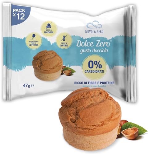 Nuvola Zero - Dolce Zero Törtchen Haselnuss, Kohlenhydratfrei, Zuckerfrei, Laktosefrei, Glutenfrei, Reich an Ballaststoffen, 12er-Packung, Made in Italy Nuvola Zero - Dolce Zero Törtchen Haselnuss, Kohlenhydratfrei, Zuckerfrei, Laktosefrei, Glutenfrei, Reich an Ballaststoffen, 12er-Packung, Made in Italy von Nuvolazero