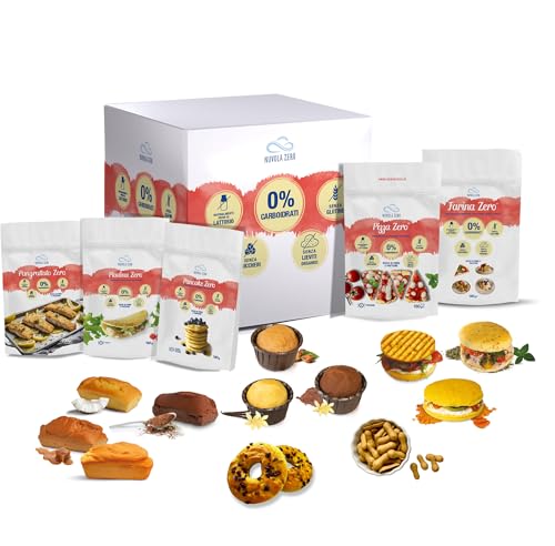 Passen Sie Ihr ZERO CARBOHYDRATE KIT individuell an: Nuvola Zero, PaneZero, DolceZero, süße und herzhafte Snacks, Pulverzubereitungen ohne Zucker, Gluten und Laktose. Passen Sie Ihr ZERO CARBOHYDRATE KIT individuell an: Nuvola Zero, PaneZero, DolceZero, süße und herzhafte Snacks, Pulverzubereitungen ohne Zucker, Gluten und Laktose. von Nuvolazero
