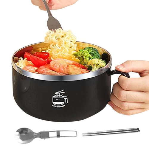 1/2 Stück Mikrowellen Ramen Nudeln – Herd-Ramen-Schüssel-Set,Schüssel, Spülmaschinenfest | Essstäbchen Mikrowellen-Nudelschüssel, Mikrowellen-Ramen-Kocher, Instant-Nudelschüssel, Ramen-Nudelschüssel von Nuyhadds