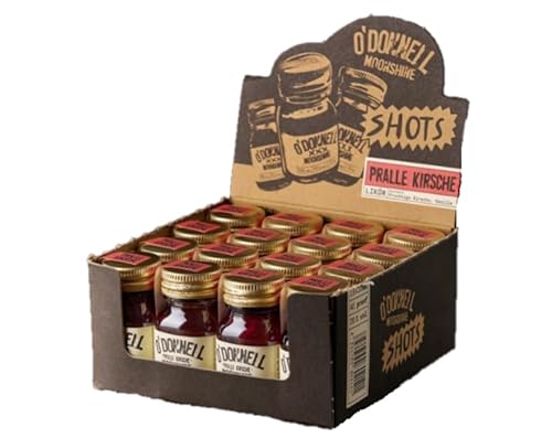 O'Donnell Moonshine 16er-Micro Box Pralle Kirsche 20% Vol. 16 x 20 ml, ganzjährig [Set] von O'Donnell Moonshine