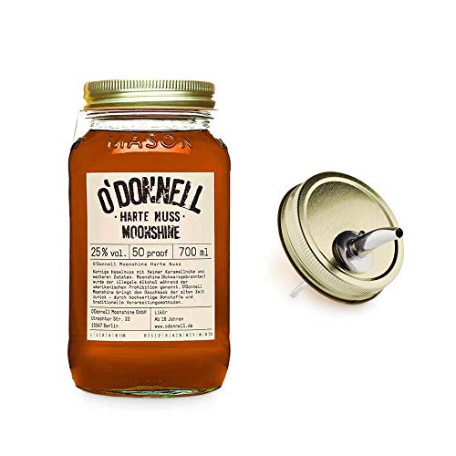 FVLFIL O´Donnell Moonshine Harte Nuss + Ausgießer 0,7l Nusslikör Haselnuss Schnaps Nussschnaps FVLFIL O´Donnell Moonshine Harte Nuss + Ausgießer 0,7l Nusslikör Haselnuss Schnaps Nussschnaps von Roadlamp
