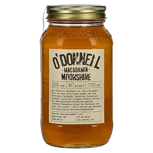 O'Donnell Moonshine MACADAMIA Likör 20% Vol. 0,7l O'Donnell Moonshine MACADAMIA Likör 20% Vol. 0,7l von O'Donnell Moonshine