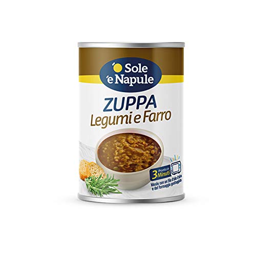 Getreidesuppe mit Hülsenfrüchten und Dinkel 400gr - "O Sol e Napule" - Box 12 Stück Getreidesuppe mit Hülsenfrüchten und Dinkel 400gr - "O Sol e Napule" - Box 12 Stück von O Sole e Napule