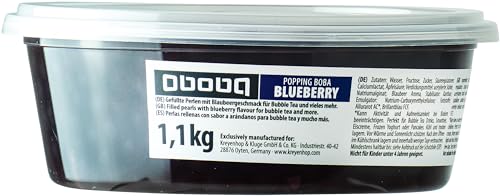 OBOBA Popping Boba, Blueberrygeschmack - 1 x 1,1 kg von OBOBA