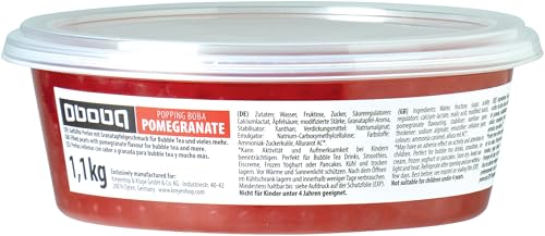 OBOBA Popping Boba, Granatapfelgeschmack - 1 x 1.1 kg OBOBA Popping Boba, Granatapfelgeschmack - 1 x 1.1 kg von OBOBA