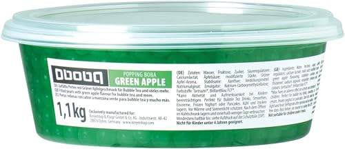 OBOBA Popping Boba, Grüner Apfelgeschmack - 1 x 1.1 kg OBOBA Popping Boba, Grüner Apfelgeschmack - 1 x 1.1 kg von OBOBA