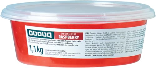 OBOBA Popping Boba, Himbeergeschmack - 1 x 1.1 kg OBOBA Popping Boba, Himbeergeschmack - 1 x 1.1 kg von OBOBA