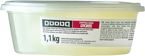 OBOBA Popping Boba, Lycheegeschmack - 1 x 1,1 kg OBOBA Popping Boba, Lycheegeschmack - 1 x 1,1 kg von OBOBA