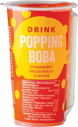 OBOBA Popping Boba Drink, Strawberry und Passion Fruit - 1 x 425ml OBOBA Popping Boba Drink, Strawberry und Passion Fruit - 1 x 425ml von OBOBA
