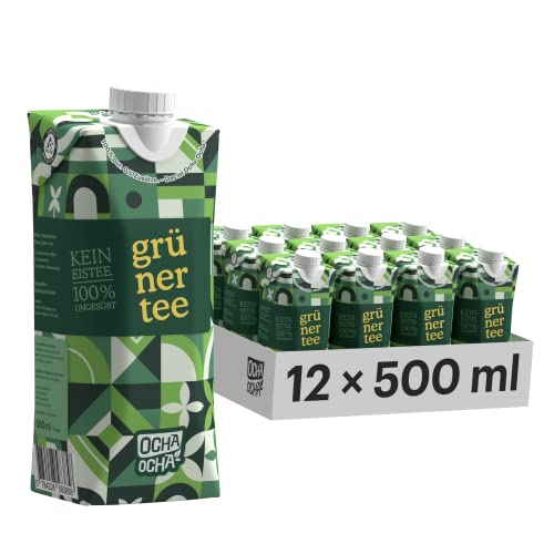 Cold Brew Grüner Tee - 24x500ml - Japanischer Grüntee ohne Zucker - ohne Süßungsmittel - Traditionell Japanisch - Vorratspack Cold Brew Grüner Tee - 24x500ml - Japanischer Grüntee ohne Zucker - ohne Süßungsmittel - Traditionell Japanisch - Vorratspack von OCHA OCHA