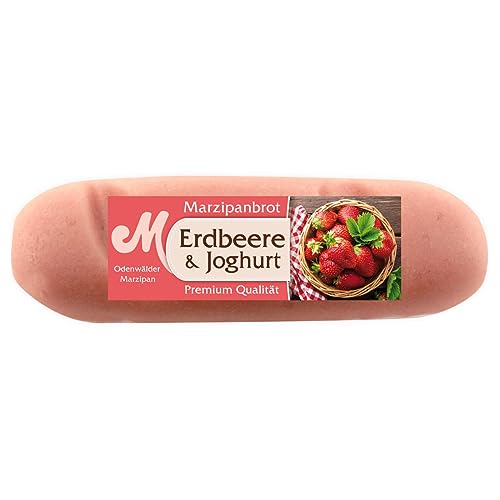 Odenwälder Marzipan Brot Erdbeer Joghurt köstliches Edelmarzipan 95g von ODENWÄLDER Marzipan KONDITOREI GmbH