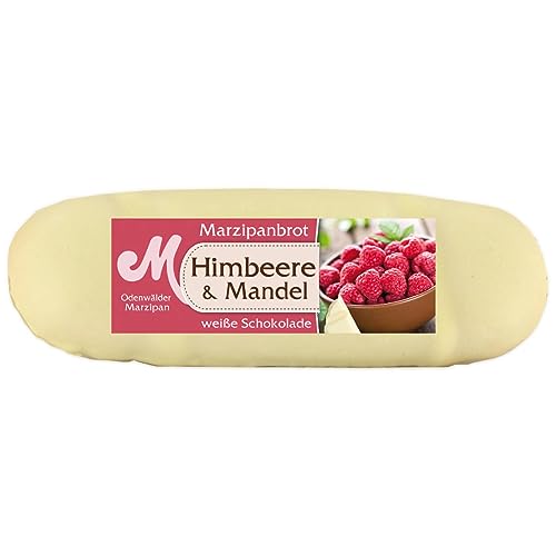 Odenwälder Marzipan Brot Himbeere mit köstlich weißer Schokolade 100g von ODENWÄLDER Marzipan KONDITOREI GmbH