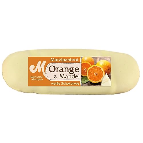Odenwälder Marzipan Brot Orangen mit köstlich weißer Schokolade 100g von Odenwälder Marzipan