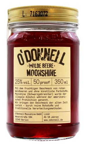 O`Donnell Moonshine Likör Wilde Beere 25% vol, 350ml von O'Donnell Moonshine