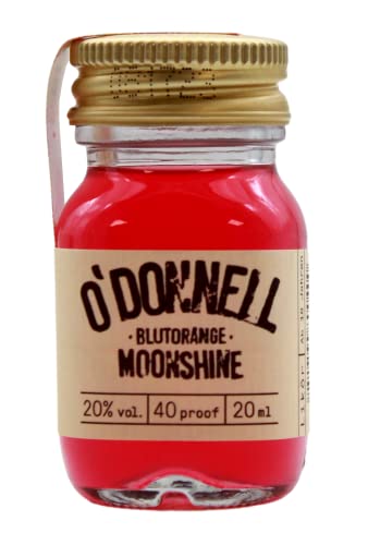 O`Donnell Moonshine Shots Blutorange Likör 20% vol, 16er Pack (16 x 20ml) von ODonnell Moonshine