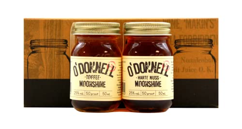O`Donnell Moonshine Bestseller Harte Nuss & Toffee, 4er Pack (4 x 50ml) von Poiget