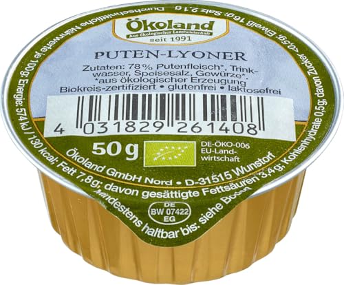 ÖKOLAND Bio Puten-Lyoner (2 x 50 gr) von ÖKOLAND