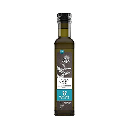 ÖLMÜHLE SOLLING - BIO Mariendistelöl | Mühlenfrisch kaltgepresstes Öl aus den Samen der Mariendistel. Ideal für Salatdressings, das Frühstücksmüsli oder für die Haut | Inhalt: 250 ml von Ölmühle Solling