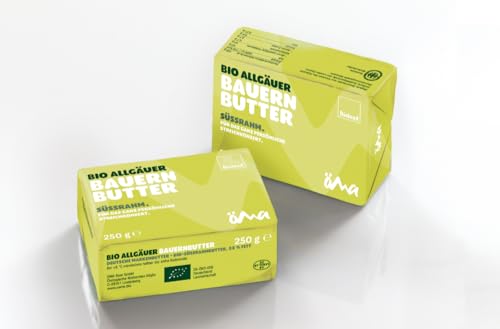 ÖMA Allgäuer Bauernbutter Süßrahm, Bioland - SB 18 x 250 gr ÖMA Allgäuer Bauernbutter Süßrahm, Bioland - SB 18 x 250 gr von ÖMA