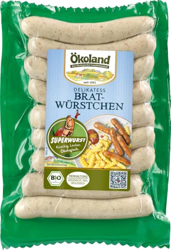 Delikatess Bratwürstchen 'Superwurst' 12 x 180 gr Delikatess Bratwürstchen 'Superwurst' 12 x 180 gr von Ökoland