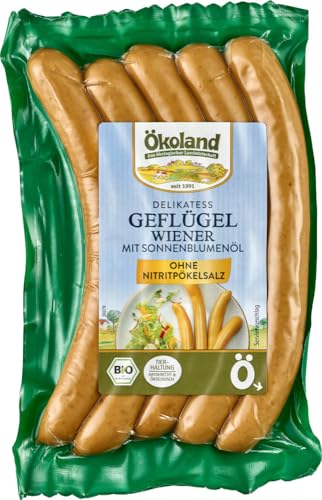 Delikatess Geflügel-Wiener mit Sonnenblumenöl 18 x 200 gr Delikatess Geflügel-Wiener mit Sonnenblumenöl 18 x 200 gr von Ökoland