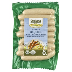 Delikatess-Rinder-Bratwürstchen (9 Stück) von Ökoland