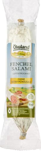 Fenchelsalami luftgetrocknet 12 x 150 gr Fenchelsalami luftgetrocknet 12 x 150 gr von Ökoland