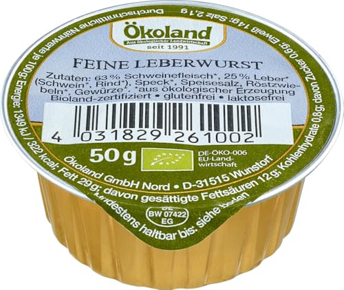 ÖKOLAND Bio Feine Leberwurst (2 x 50 gr) von Ökoland