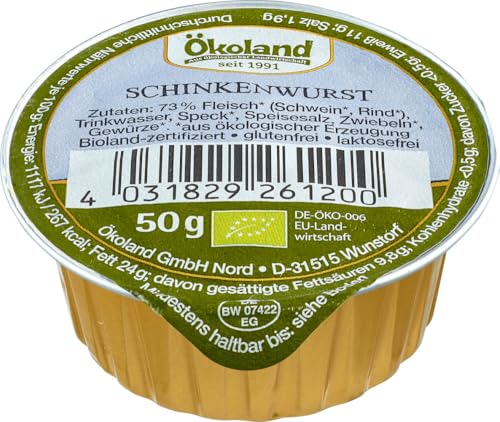 Schinkenwurst 6 x 50 gr von Ökoland