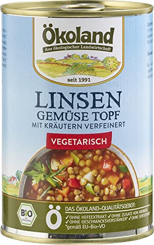 ÖKOLAND Bio Linsen-Gemüse-Topf (6 x 400 gr) von Ökoland