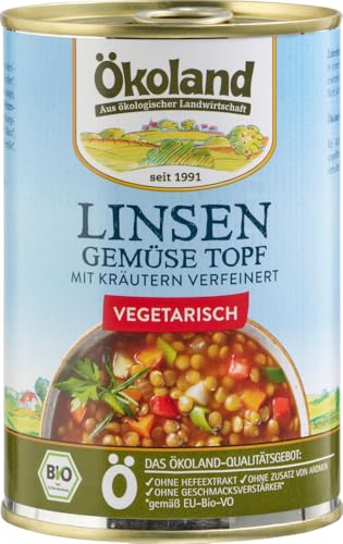 ÖKOLAND Bio Linsen-Gemüse-Topf (6 x 400 gr) von Ökoland