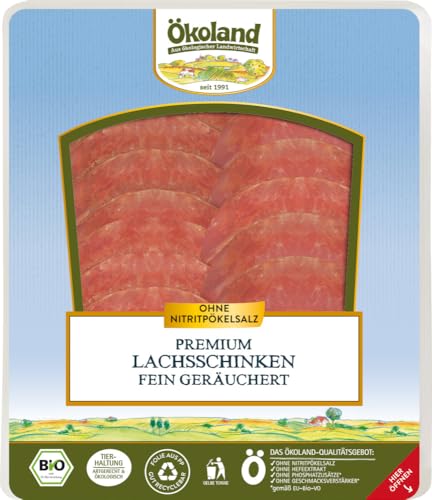 Premium Lachsschinken fein geräuchert 6 x 80 gr von Ökoland