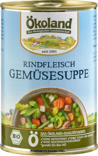 ÖKOLAND Bio Rindfleisch-Gemüsesuppe (6 x 400 gr) von Ökoland