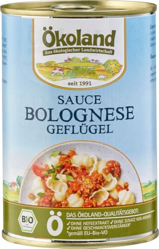 Sauce Bolognese rein Geflügel 6 x 400 gr von Ökoland