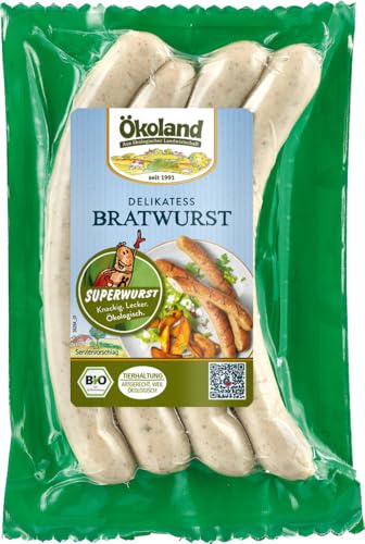 ÖKOLAND Delikatess Bratwurst Superwurst (6 x 180 gr) von ÖKOLAND