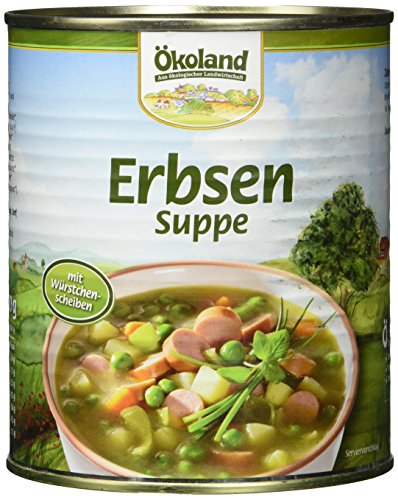 ÖKOLAND Erbsensuppe, 3er Pack (3 x 800 g) von Ökoland