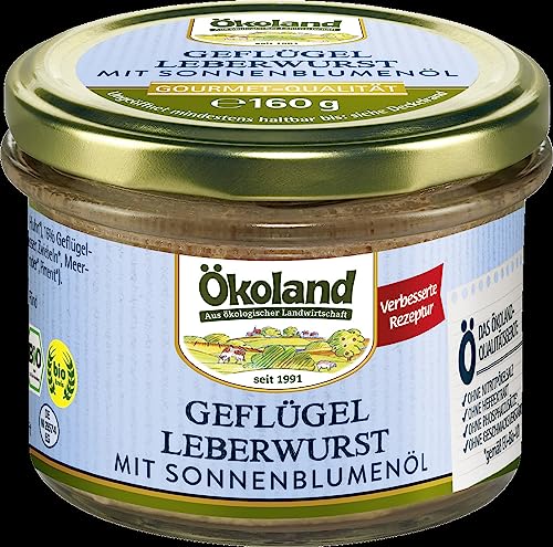 ÖKOLAND Geflügel-Leberwurst mit Sonnenblumenöl (2 x 160 gr) von ÖKOLAND
