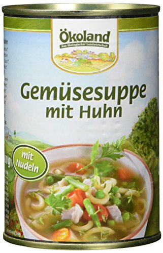 ÖKOLAND Gemüsesuppe mit Geflügel, 6er Pack (6 x 400 g) von Ökoland