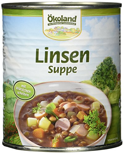 ÖKOLAND Linsensuppe, 3er Pack (3 x 800 g) von Ökoland