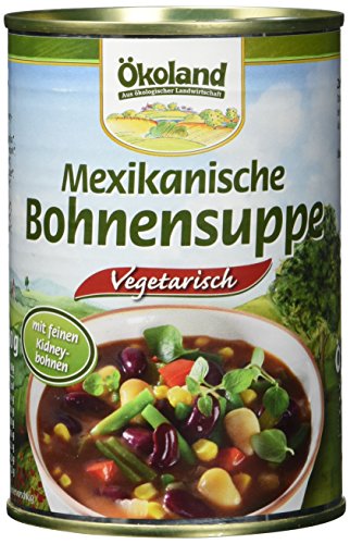 ÖKOLAND Mexikanische Bohnensuppe, 6er Pack (6 x 400 g) von Ökoland